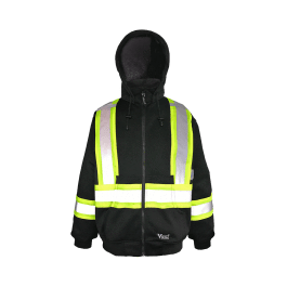 Viking 6421BK-S  - Cotton-Lined Safety Hoodie - eGrimesDirect