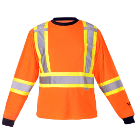 Viking 6015O-XXXL  - Safety Cotton Lined Long Sleeve Shirt - eGrimesDirect