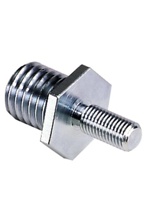 Walter 13D004 5/8-11 x 3/8-16 adapter showing threaded metal fittings for connecting different pipe sizes