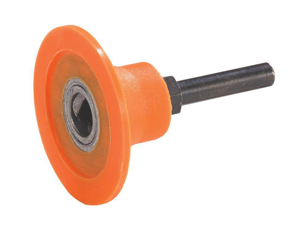 WALTER 04X202 2-inch medium backup pad for polishing and grinding tools, black rubber surface with metal backing.