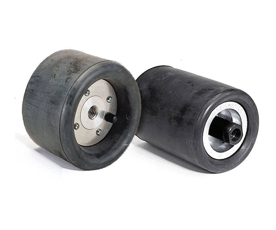WALTER 07F037 soft 3.5-inch backup drum pad with 5/8-11 threading for grinding and polishing applications.