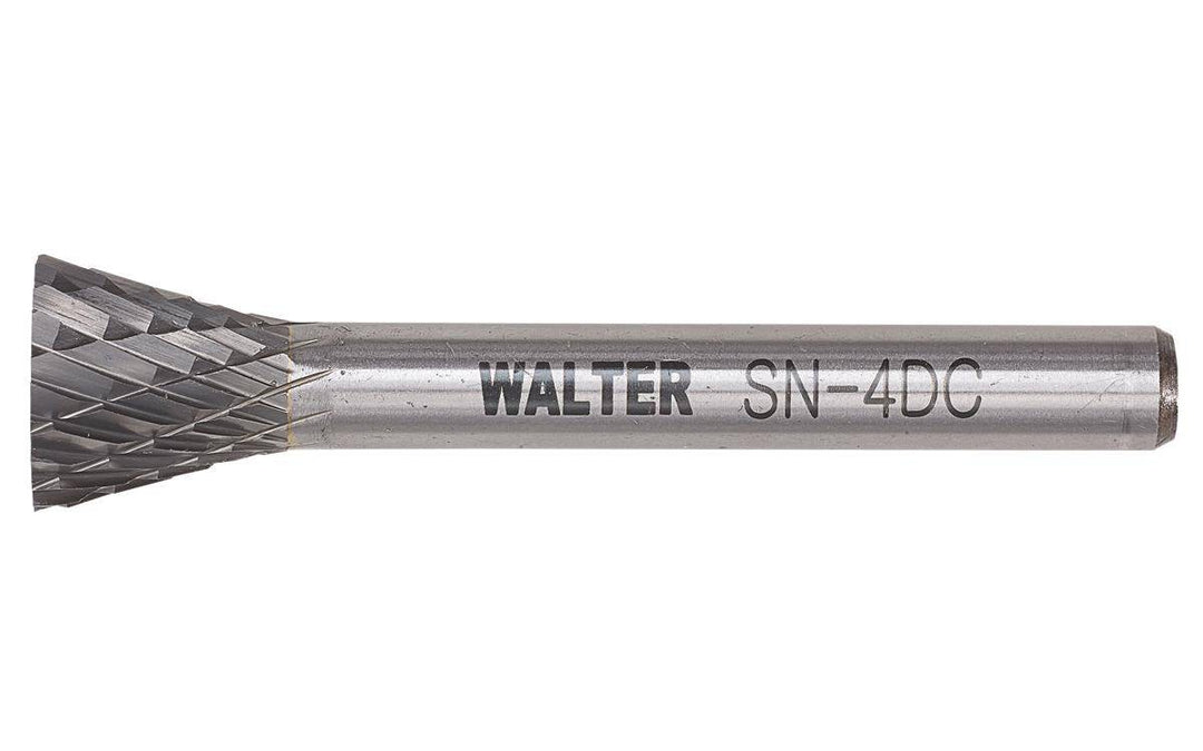 Walter 01V071 carbide burr SN-2, a durable rotary tool accessory with a tungsten carbide cutting head for precision grinding.