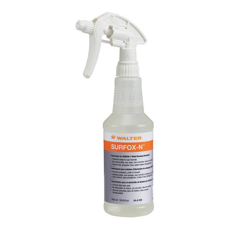 WALTER 54A023 Neutralizer Cleaning Solution in 500ml bottle, used for cleaning and neutralizing surfaces in industrial settings
