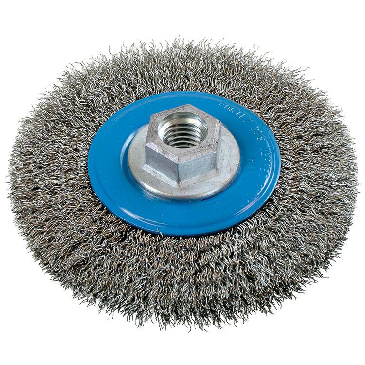Walter 13J464 - Stainless Steel Crimped wire wheel brush (4-1/2 Inch x 5/8 Inch) - eGrimesDirect