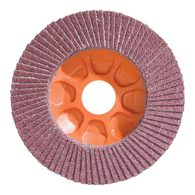 WALTER Enduro-Flex 15Q454 stainless flap disc, 4-1/2 inch Type 27, 40 grit for grinding and finishing applications.