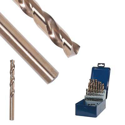 Walter 01D595 9.50mm SST drill bit, high-speed steel drill for precise metal drilling, shown in close-up.