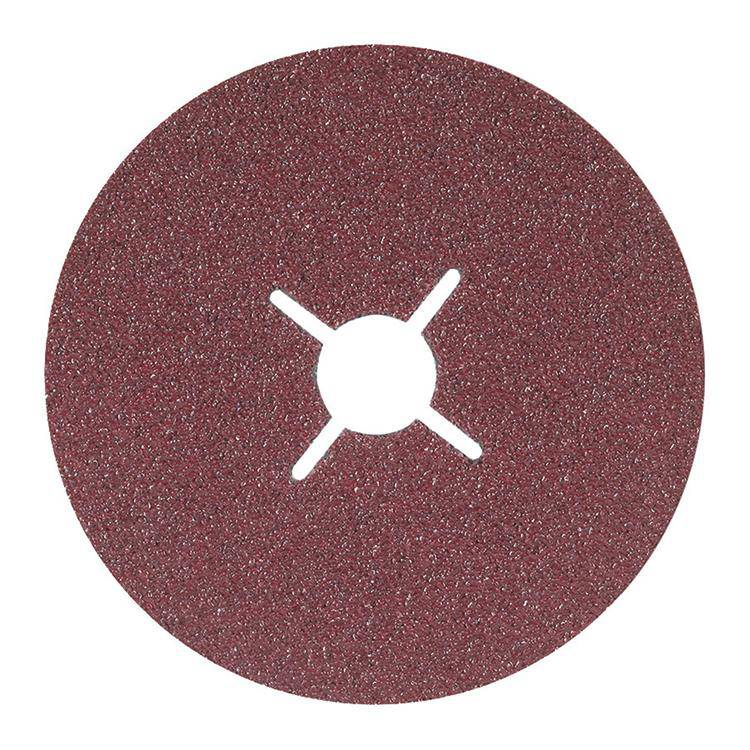 ALLSTEEL COOLCUT 15C455 fibre disc with 50 grit aluminum oxide, 4-1/2 inch diameter, 7/8 inch arbor for grinding and sanding.