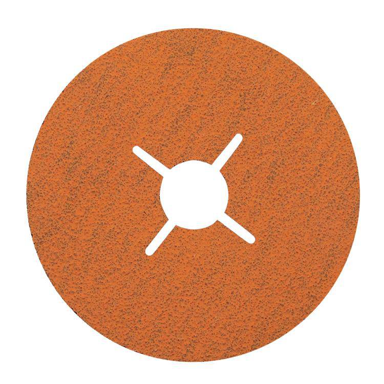 Walter CoolCut XX 15X452 fibre disc, 4-1/2 inch diameter, 7/8 inch arbor, 24 grit aluminum oxide abrasive for grinding and sanding.