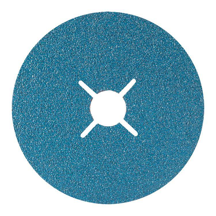 ALLSTEEL TOPCUT 15P452 fibre disc with 24 grit zirconia alumina, 4.5-inch diameter, 7/8-inch arbor for grinding and sanding.