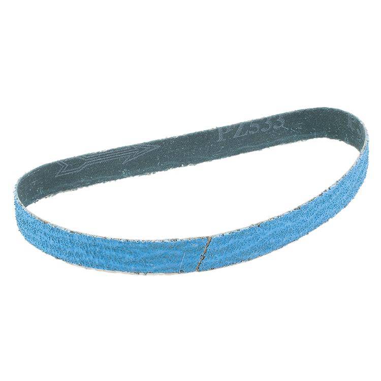 WALTER 14D103 3/4 inch x 18 inch sanding belt with 36 grit Topcut zirconia alumina cloth backing for file sanding.