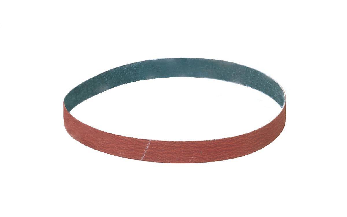 WALTER Inox 14B108 sanding belt, 3/4 inch by 18 inch, 80 grit, aluminum oxide abrasive, Y polyester backing, for file polishing.