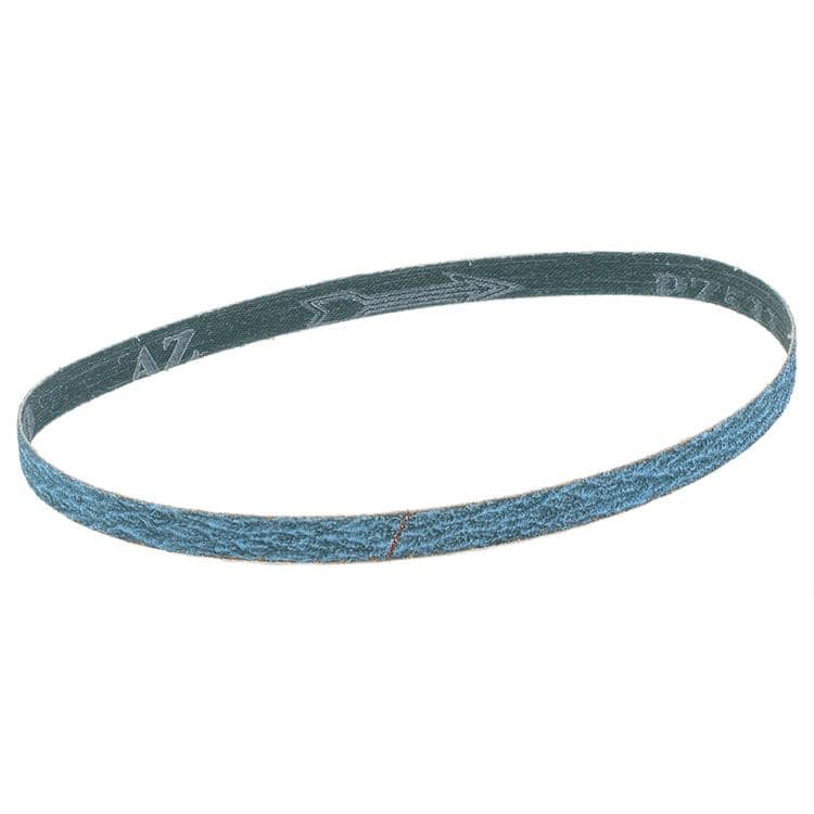 WALTER Topcut 14D038 sanding belt, 1/2 inch by 18 inch, 80 grit zirconia alumina cloth backing, suitable for file sanding tools.