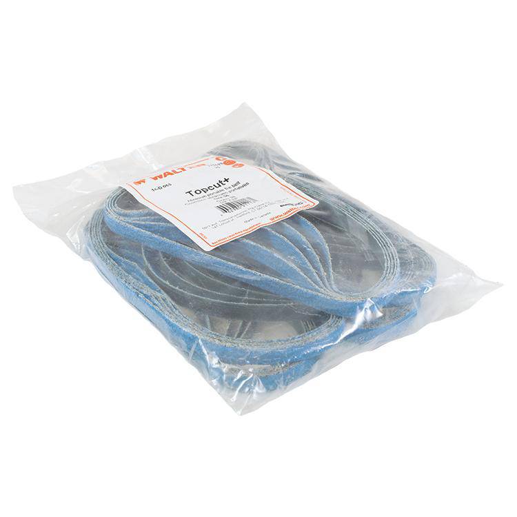 Walter Topcut 14D053 sanding belt, 1/2 inch by 24 inch, 36 grit zirconia alumina cloth back, designed for file sanding applications.