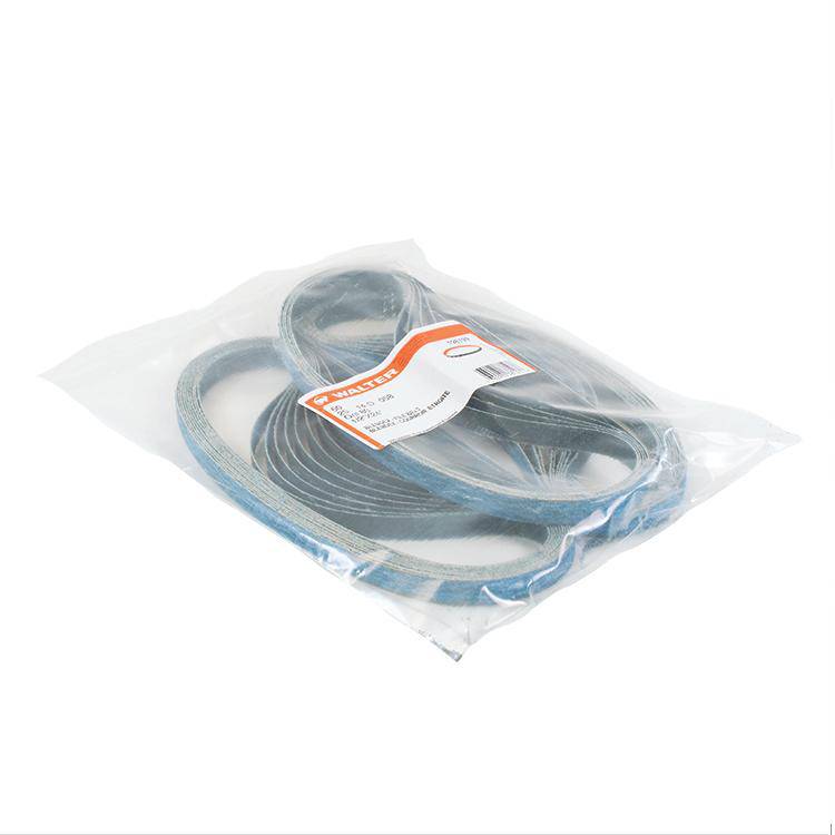Walter Topcut 14D058 sanding belt, 1/2 inch by 24 inch, 80 grit zirconia alumina cloth backing, used for grinding and finishing.