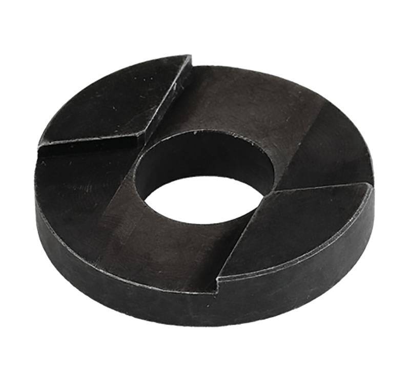 Walter 30B057 5/8 back flange for spindle, industrial flange component for machinery, black metal with mounting holes