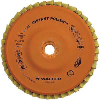 Walter Instant Polish 07T502 - 5" X 5/8"-11 Instant Polish Flap Disc - eGrimesDirect