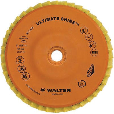Walter Ultimate Shine 07T503 - 5" Ultimate Shine Flap Disc 07T503 - eGrimesDirect
