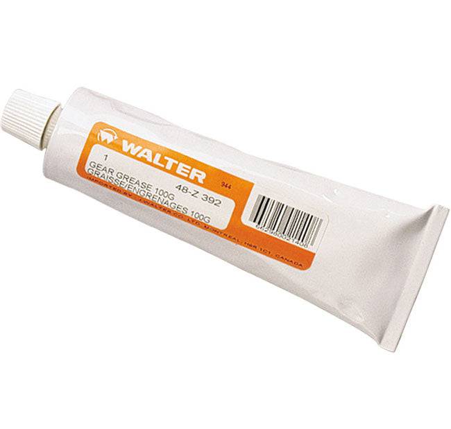 Walter Gear Grease 100g for gears and mechanical parts, ideal for lubrication and maintenance of machinery components.