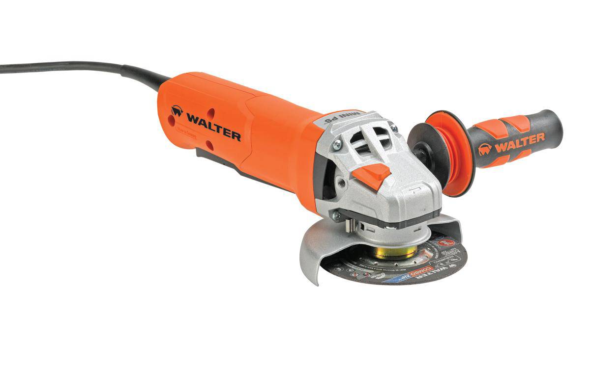 Walter 30A163 mini-grinder with paddle switch, compact power tool for grinding and polishing tasks.