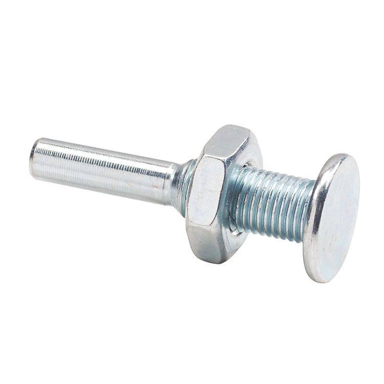 WALTER 13D008 3/8x1/4 mandrel with wire brush attachment for grinding and polishing applications.