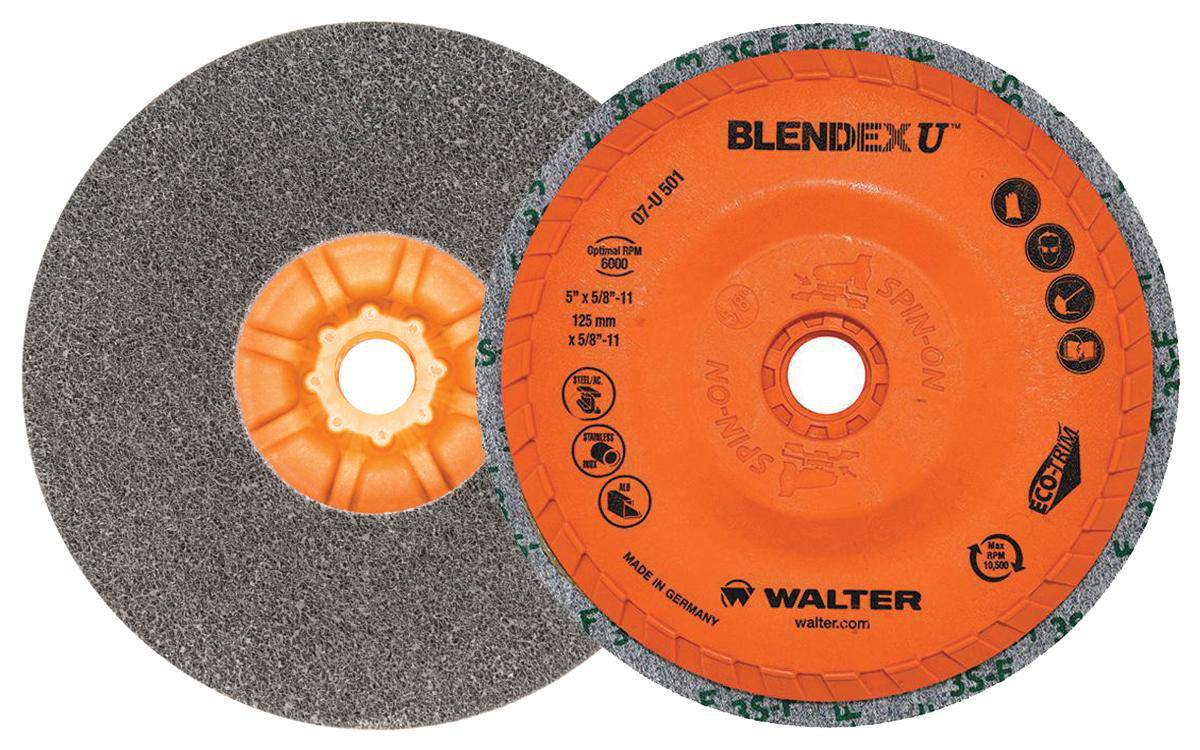 WALTER Blendex 07-H 242 narrow tan non-woven T-Lock coarse belt, 1-3/16 inch x 25 inch, designed for industrial use