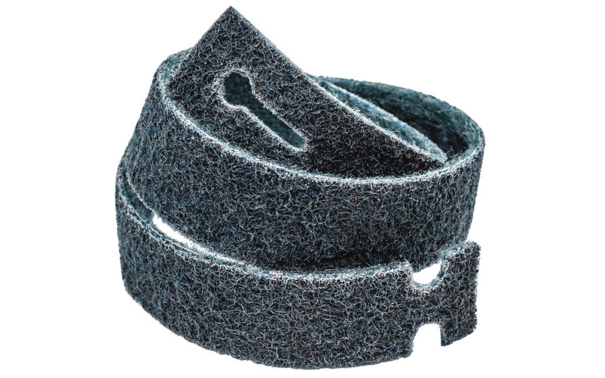 WALTER Blendex 07D152 coarse non-woven narrow belt, 30 inches by 1.5 inches, displayed flat with textured surface.