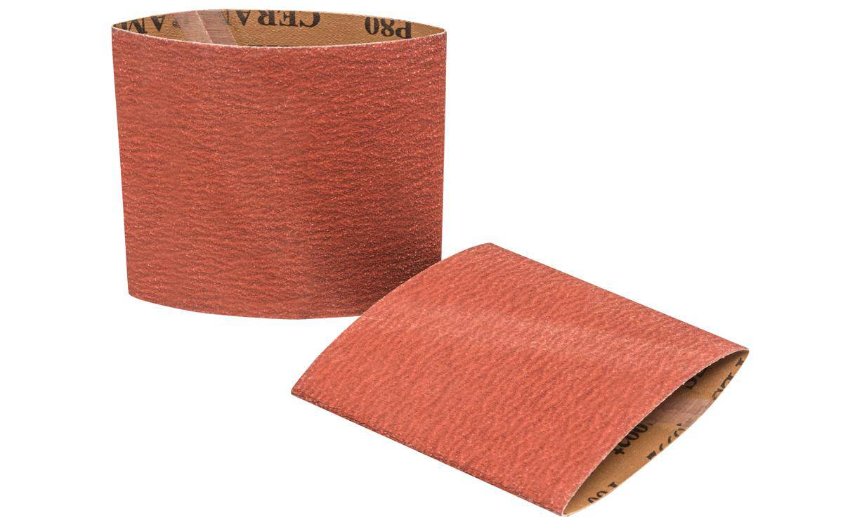 Walter CoolCut 07-F 508 narrow sanding belt, 5-3/8 x 11-5/8 inch, 80 grit aluminum oxide cloth backing for grinding and finishing.