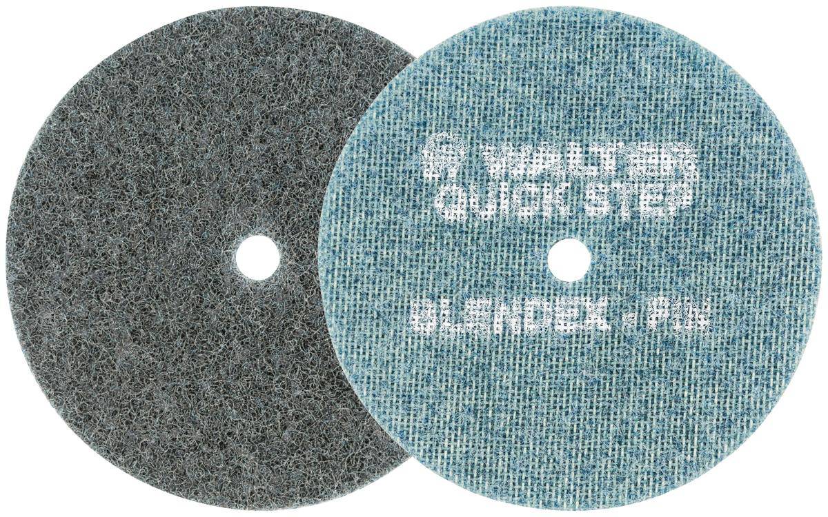 Walter Blendex 07-U 501 Non-Woven U Cup 3SF Spin-On disc, 5 inch x 5/8-11, for Type 27S grinding and finishing applications.