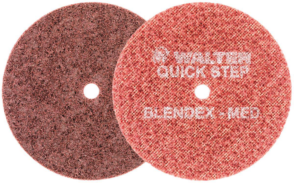 WALTER Blendex 07U451 Type 27S 4.5-inch x 5/8-11 Blendex U Cup grinding disc on a flat surface