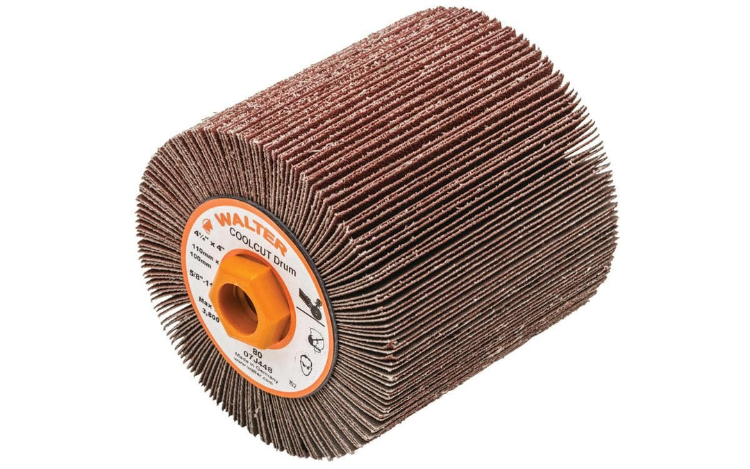 Walter Blendex 07R603 6-inch Qs Velcro discs with non-woven scrim backing, ideal for surface finishing and grinding.