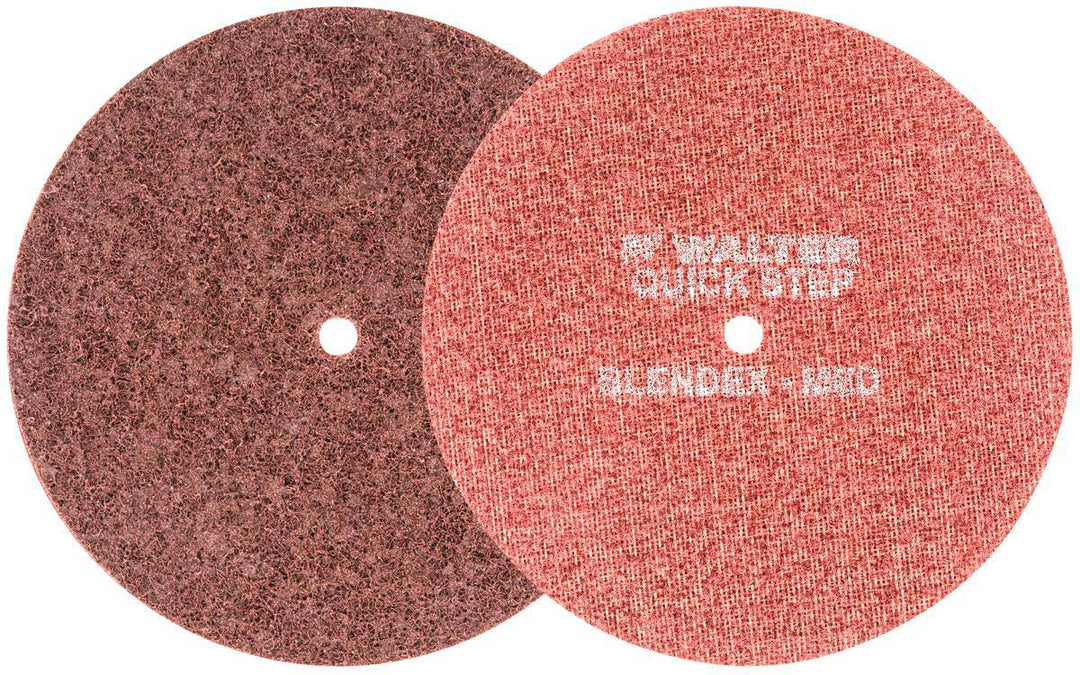 Walter WALTER Blendit 07-U 622 non-woven wheels, 6-inch unitized wheels with 1/4-inch by 1-inch dimensions for grinding and polishing.