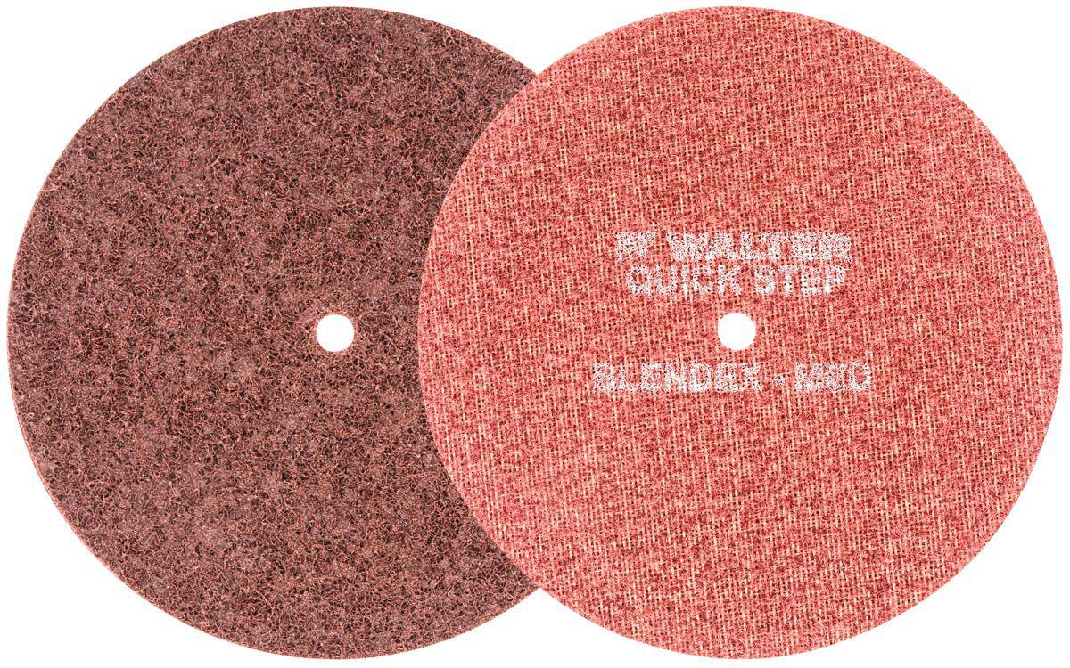 Walter WALTER Blendit 07-U 622 non-woven wheels, 6-inch unitized wheels with 1/4-inch by 1-inch dimensions for grinding and polishing.