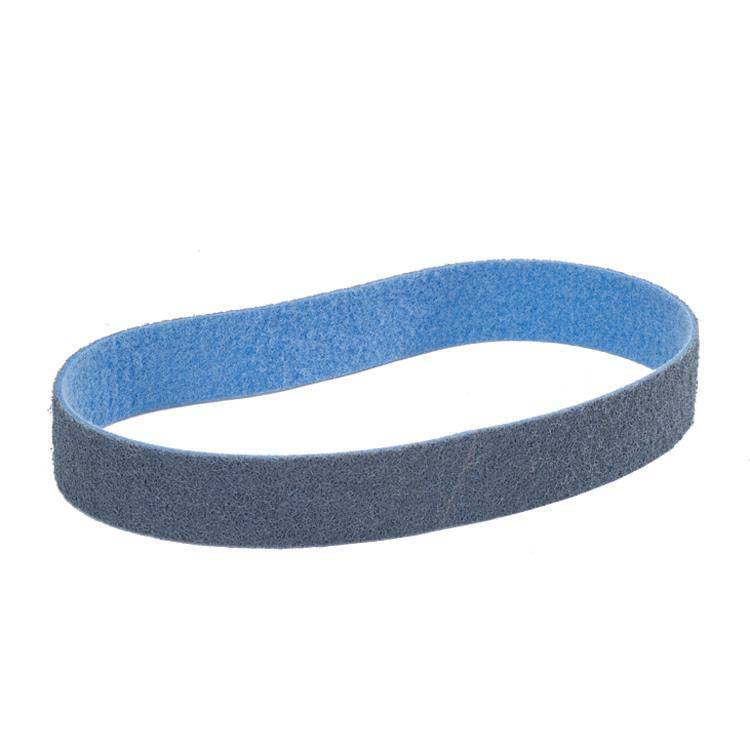 Walter 07X661 stainless steel non-woven wheel, 6 inch x 1/2 inch x 7/8 inch, with a textured surface for grinding and finishing.