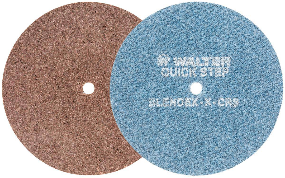Walter Blendex 07U613 non-woven wheels, 6x1x1 size, medium grade, ideal for grinding and finishing applications.