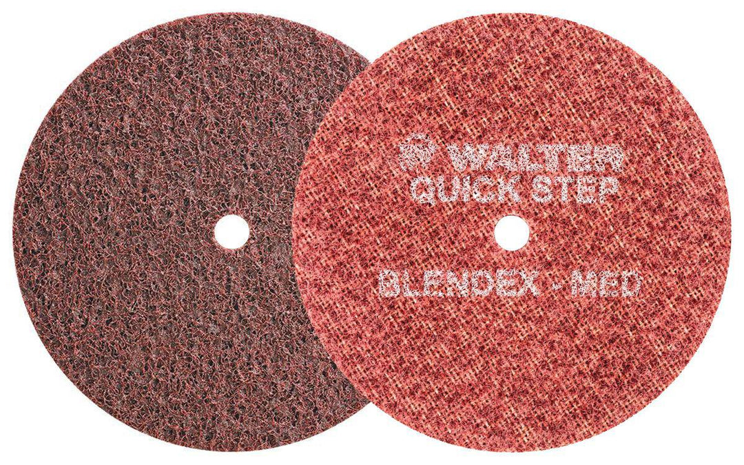 WALTER Blendex 07U621 non-woven wheels, 6x1/4x1 size, durable abrasive wheels for metal grinding and finishing.