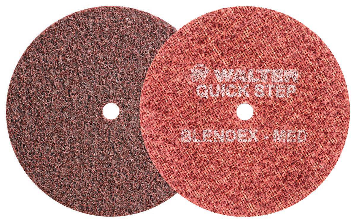 WALTER Blendex 07U621 non-woven wheels, 6x1/4x1 size, durable abrasive wheels for metal grinding and finishing.
