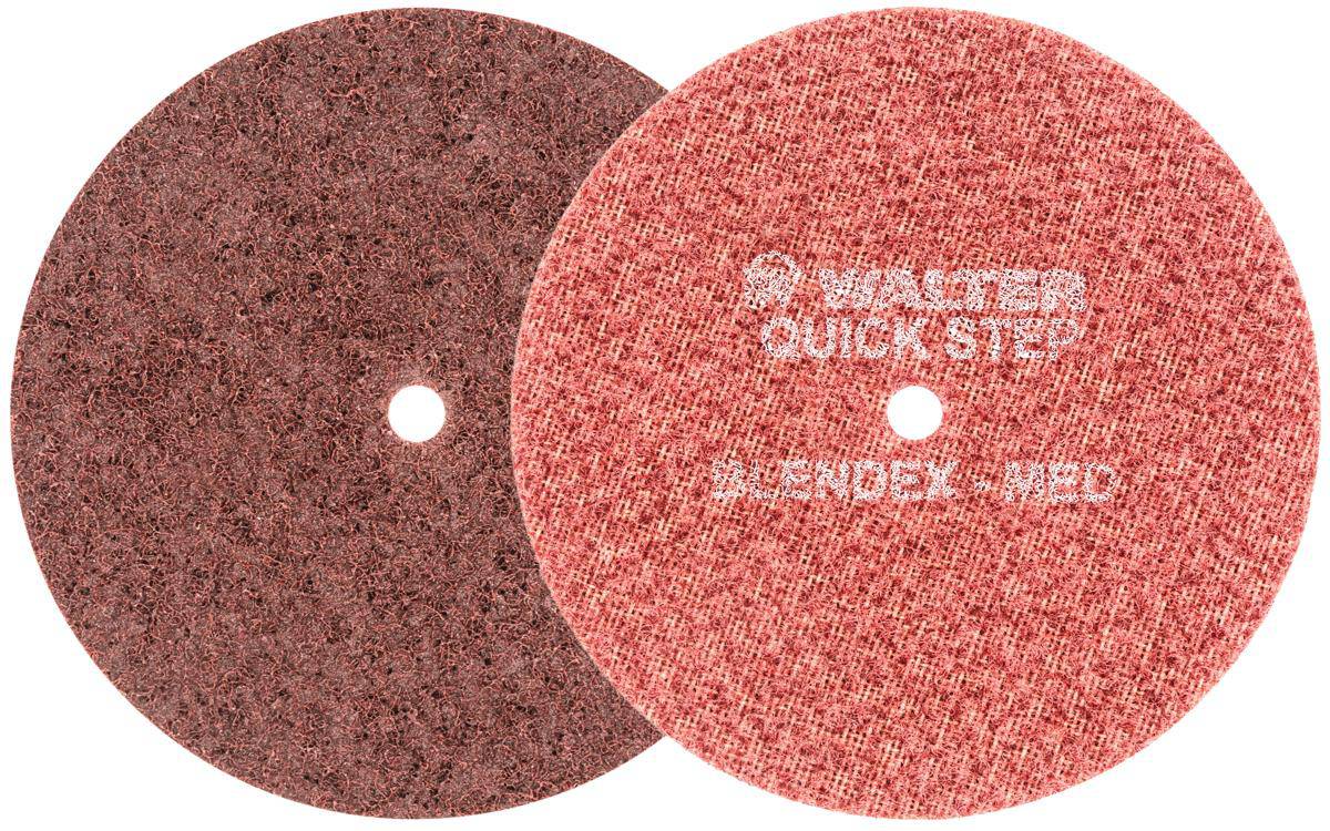 Walter Blendex 07U623 non-woven wheels, 6x1/4x1 size, durable Blendex U 6Am abrasive wheels for industrial grinding.