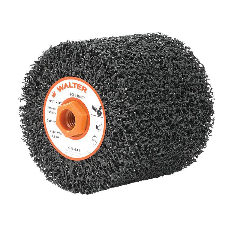 WALTER Blendex 07U625 non-woven wheels, 6x1/4x7/8 size, designed for grinding and finishing applications in industrial settings.