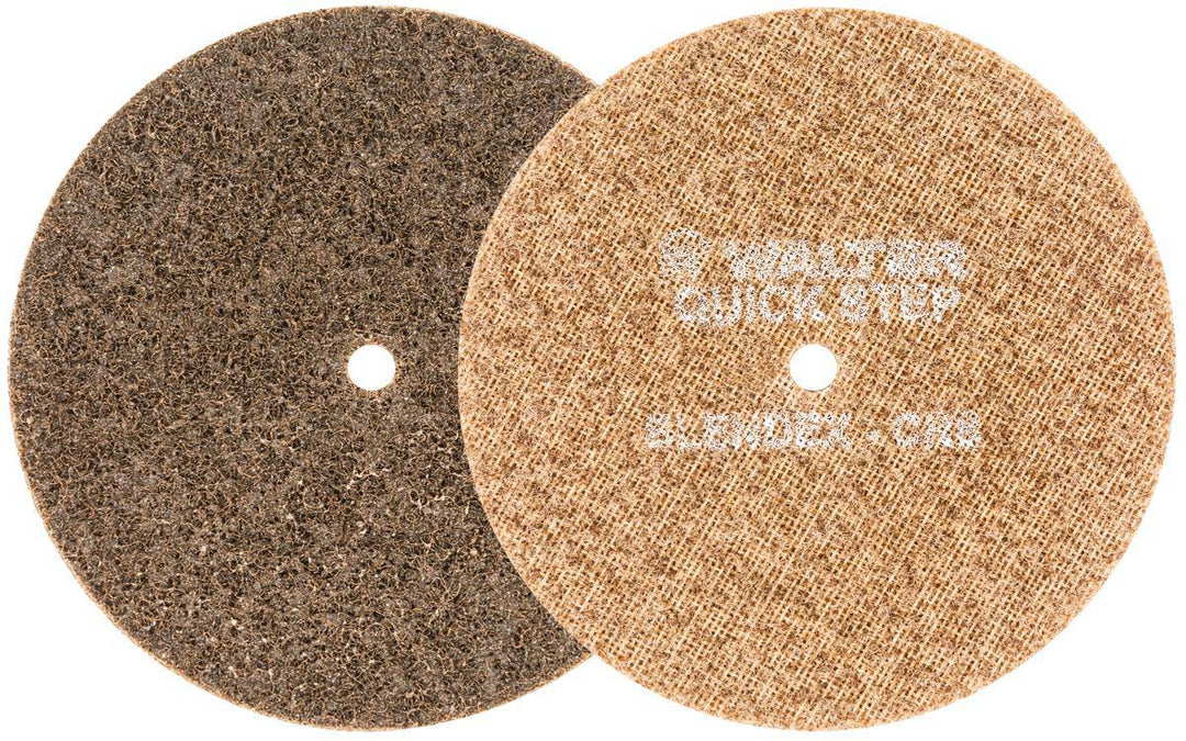 Walter Blendex 07U653 non-woven wheels, 6x1/2x1, medium grit for industrial grinding and finishing.