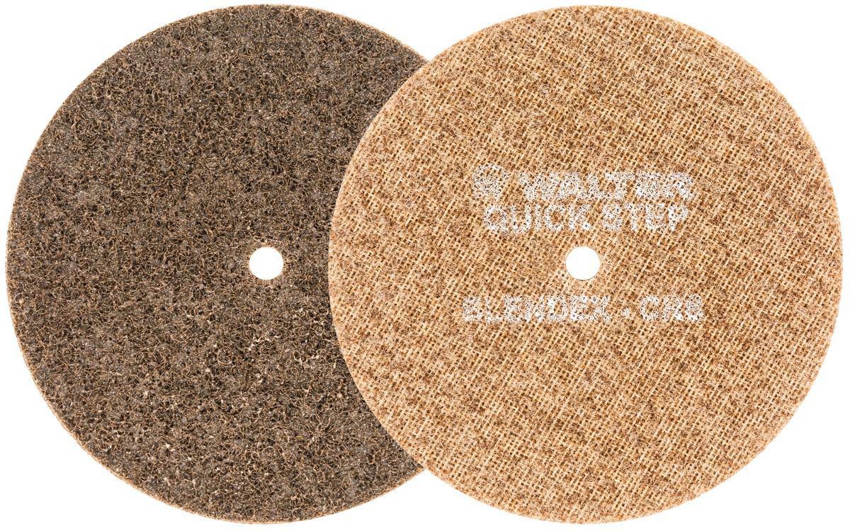 Walter Blendex 07U653 non-woven wheels, 6x1/2x1, medium grit for industrial grinding and finishing.