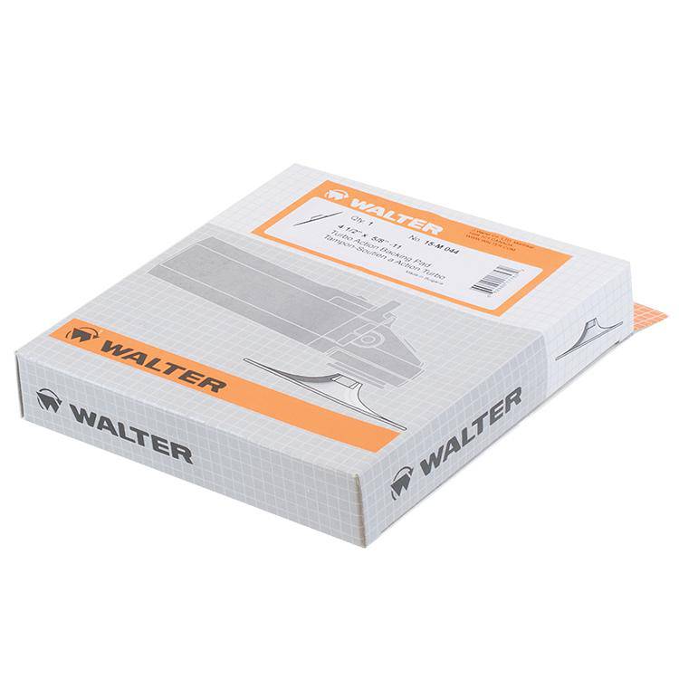 Black WALTER 15M044 4-1/2 inch turbo pad for grinding and polishing, shown in a close-up image.
