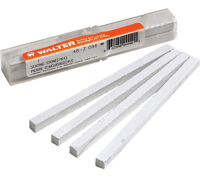 Set of four Walter 48Z449 seating stones, durable parts for industrial equipment, shown in a close-up view.
