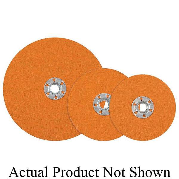 Walter CoolCut XX 15x528 5-inch 80 Grit aluminum oxide quickchange fibre disc on a sanding tool.