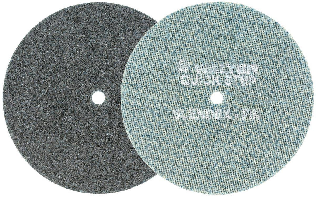 WALTER Blendex 04-U 322 Roloc non-woven quick-change discs on twist unitized backing, 3-inch size for surface finishing.
