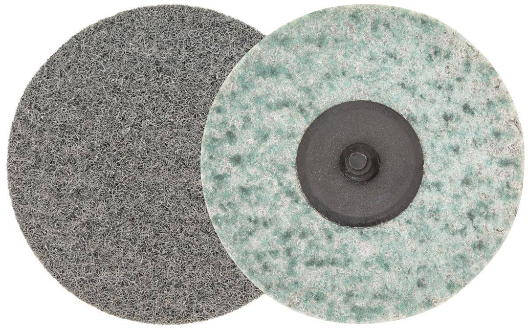 WALTER Blendex 04G305 3-inch Twist Roloc Disc in S. Fine grit for grinding and finishing applications.