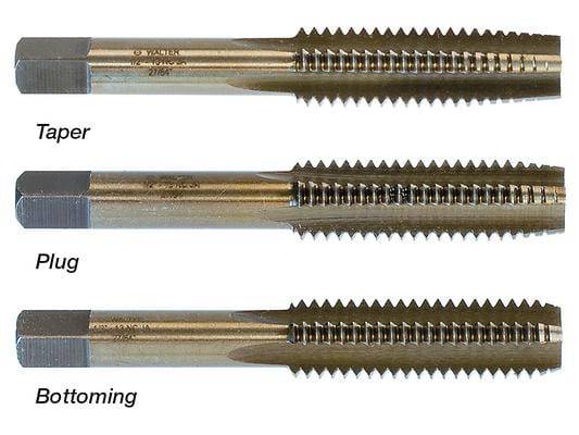 Walter 03A063 6-32NC BOTT HS Taps, high-speed taps for precise threading, shown in a close-up image.