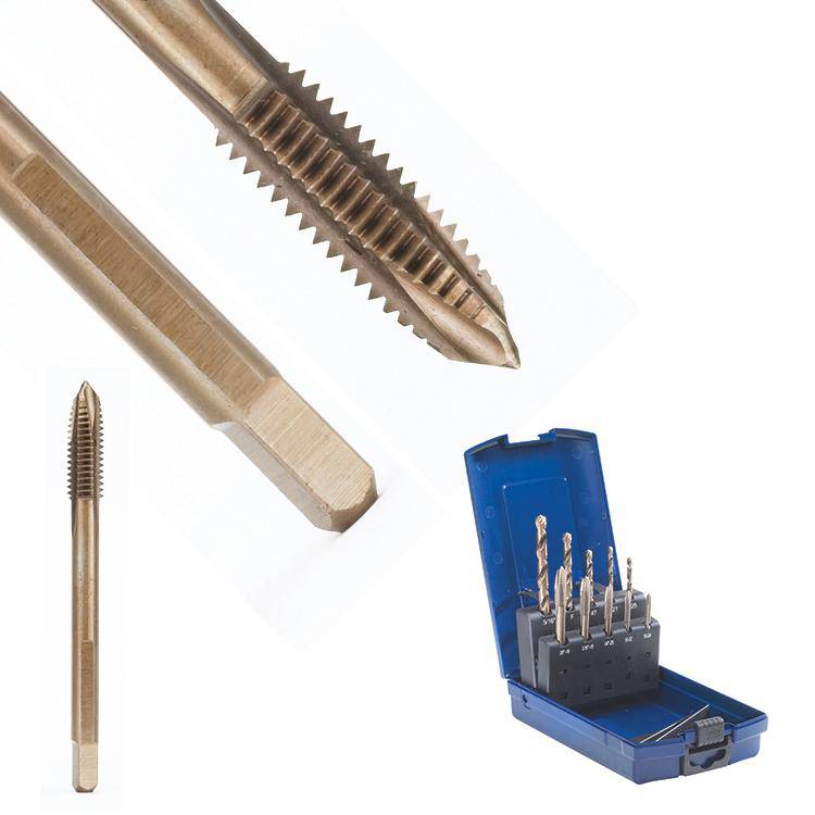WALTER 03B584 1/2-20 UNF SST Power Tap for precision threading, shown in close-up with metal surface and threading details.