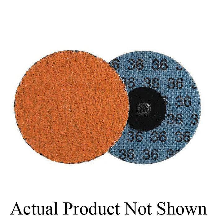 Walter CoolCut XX 04C206 2-inch quick-change Type R disc with 60 grit ceramic alumina for grinding and polishing.