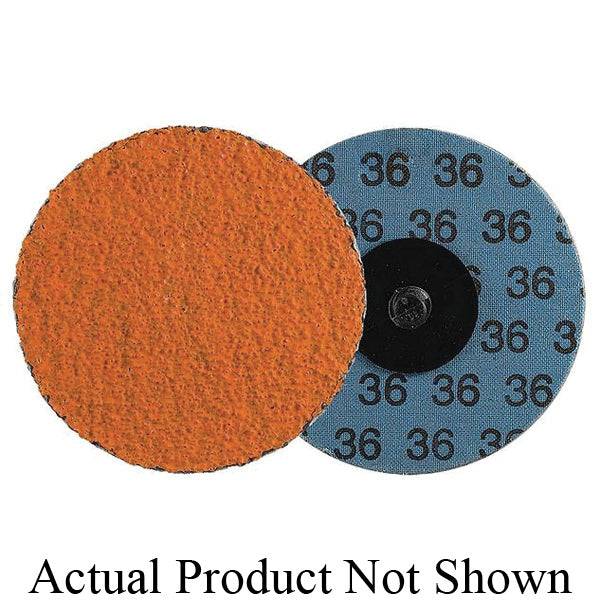 Walter Coolcut XX 04C306 3-inch quick-change twist-type R disc with 60 grit ceramic alumina for grinding and surface finishing.