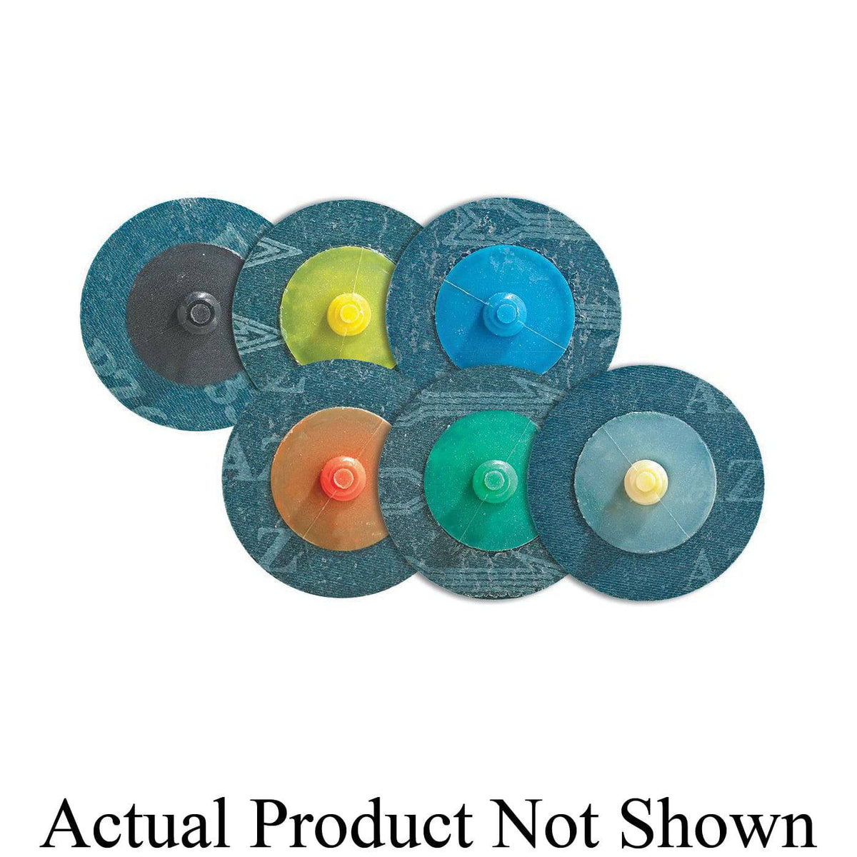 Walter Topcut XX 04D308 3-inch quick-change Twist Type R disc with 80 grit zirconia alumina abrasive for grinding and finishing.